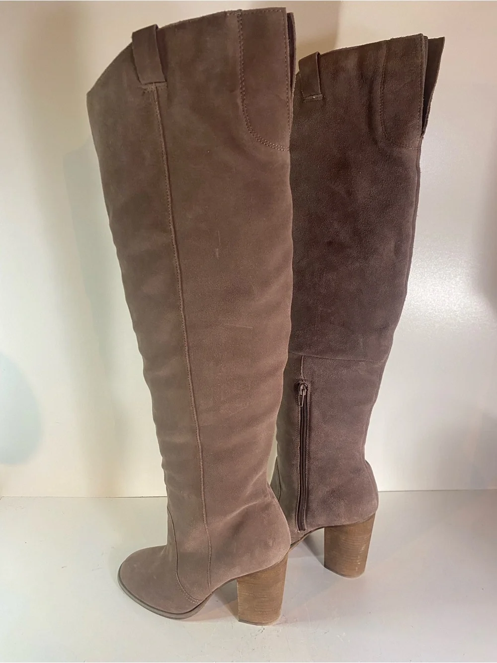 Carlos By Carlos Santana Tan Suede Over The Knee Boot Size 8M